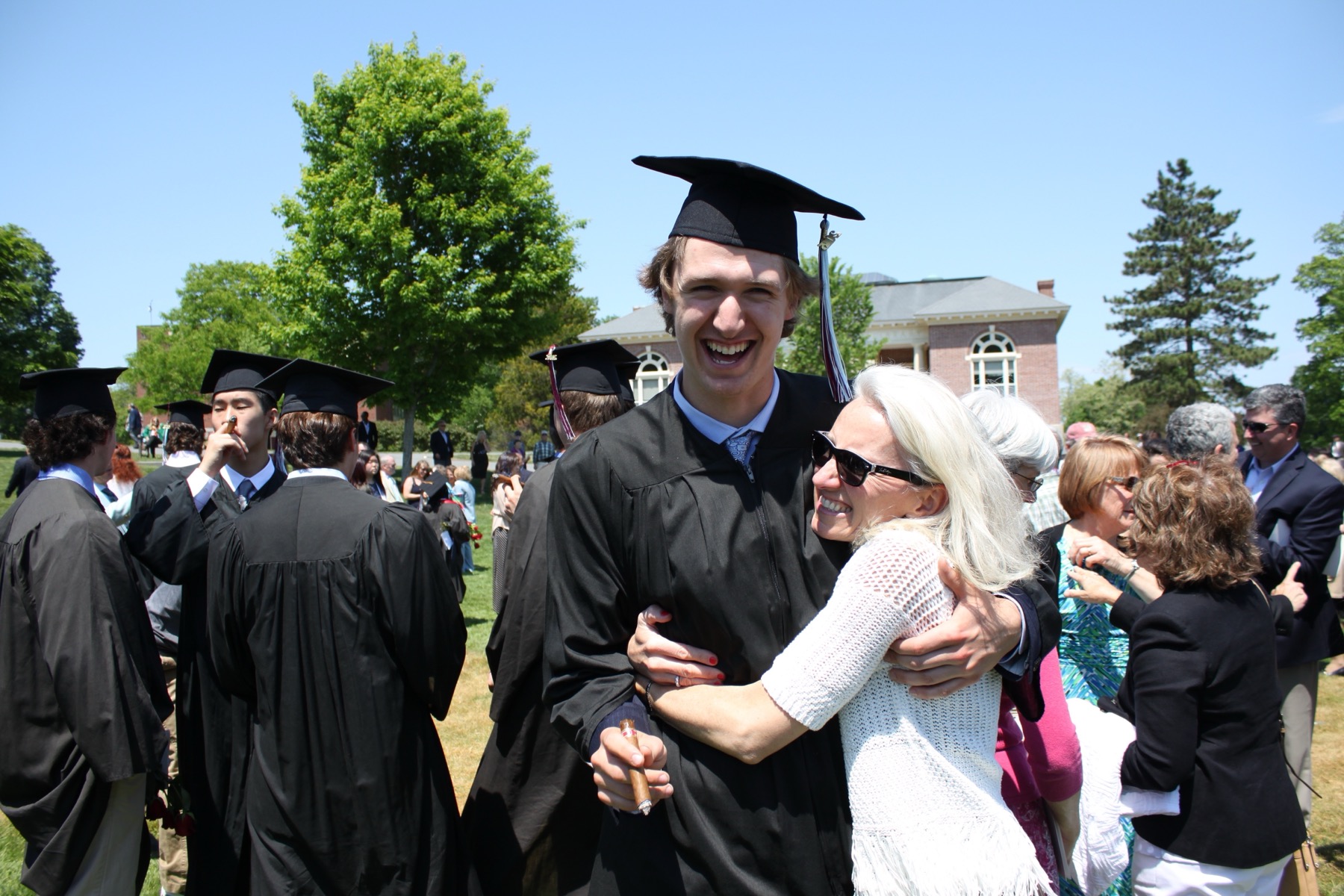 Benjamin Freeman at graduation.